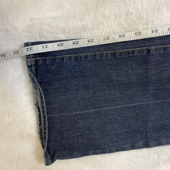 7 for All Mankind Dark Wash Mid Rise Bootcut Jeans Style U075080u 080u Sz 27 - Picture 9 of 11